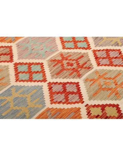 Tappeto Kilim Afghanistan marrone 201x297