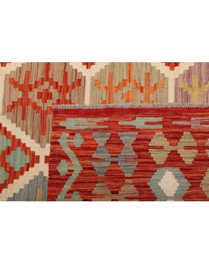 Tappeto Kilim Afghanistan marrone 201x297