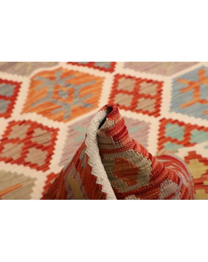 Tappeto Kilim Afghanistan marrone 201x297