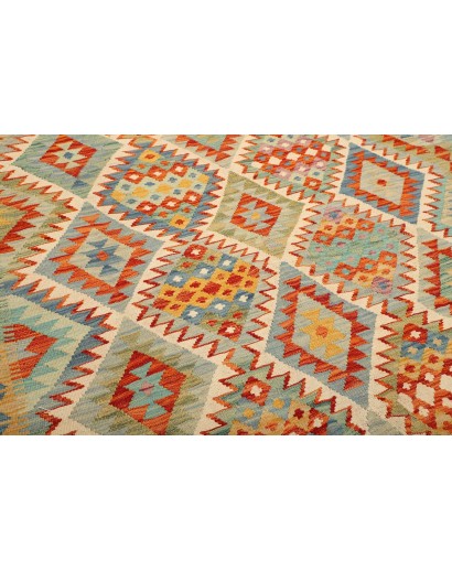 Tappeto Kilim Afghanistan marrone 204x294