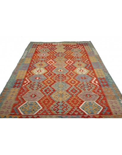 Tappeto Kilim Afghanistan marrone 200x297