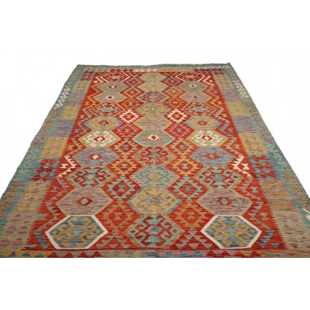 Tappeto Kilim Afghanistan marrone 200x297