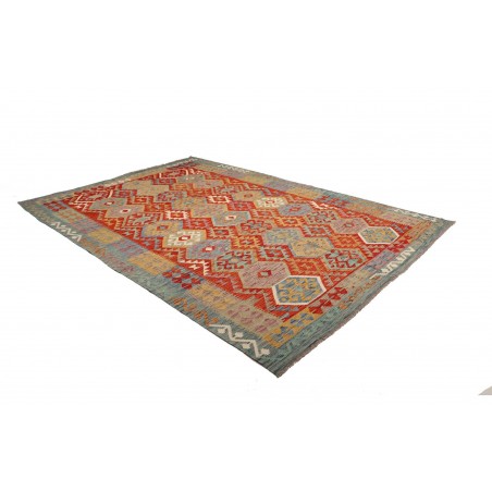 Tappeto Kilim Afghanistan marrone 200x297
