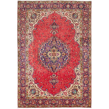 Tappeto Tabriz Persia marrone giallo 200x293