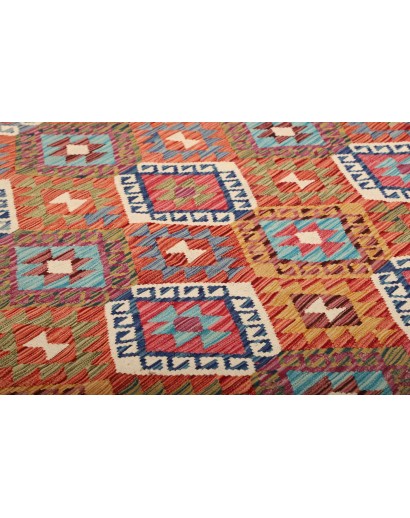 Tappeto Kilim Afghanistan rosso 181x251