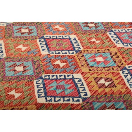 Tappeto Kilim Afghanistan rosso 181x251
