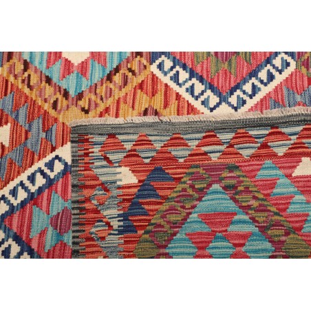 Tappeto Kilim Afghanistan rosso 181x251