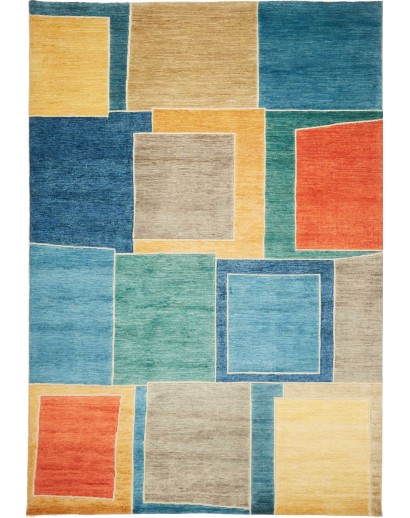 Tappeto Barjesta Pakistan marrone verde 203x286