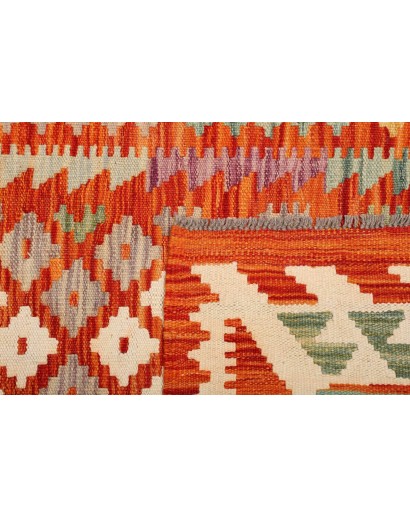 Tappeto Kilim Afghanistan marrone 100x147