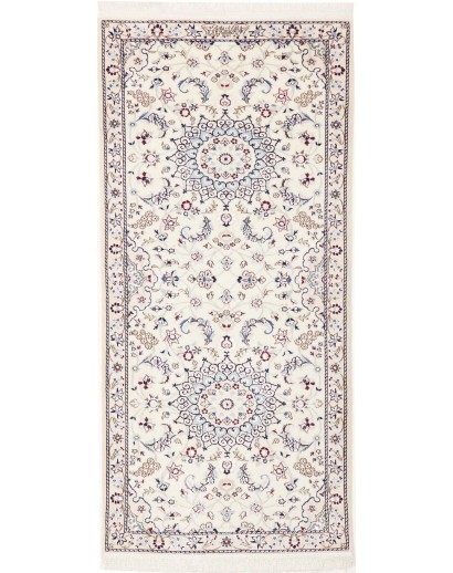 Tappeto Nain 6La Persia bianco grigio 70x157