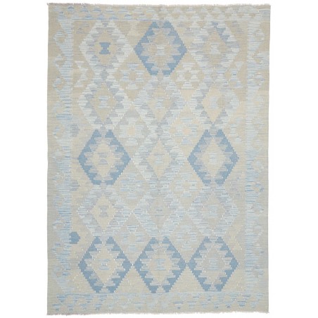 Tappeto Kilim Afghanistan beige azzurro 179x246
