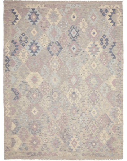 Tappeto Kilim Afghanistan beige azzurro 189x245