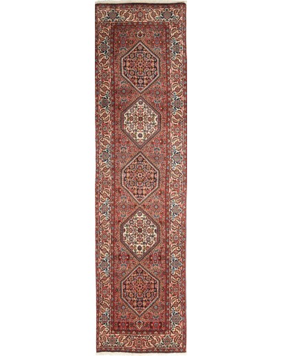 Tappeto Zandjan Persia marrone grigio 66x260