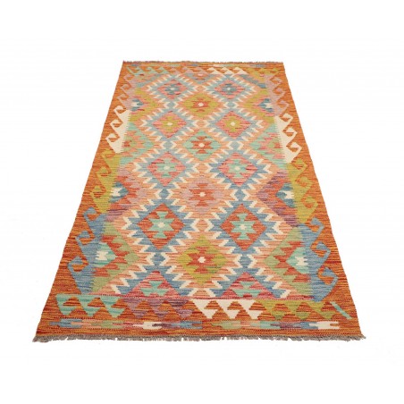 Tappeto Kilim Afghanistan marrone grigio 102x201