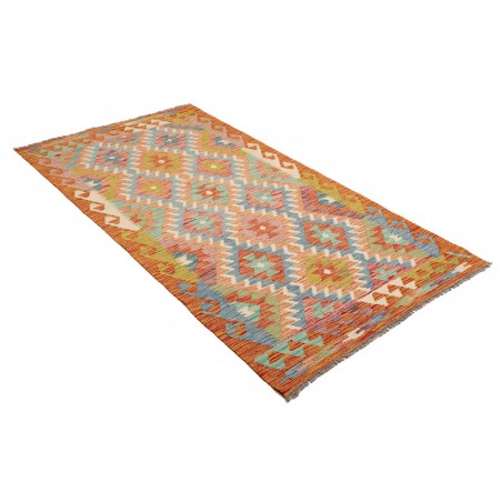 Tappeto Kilim Afghanistan marrone grigio 102x201