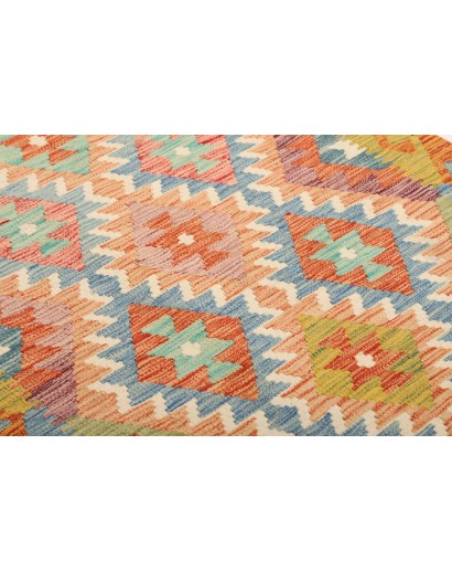 Tappeto Kilim Afghanistan marrone grigio 102x201