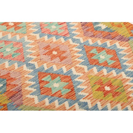 Tappeto Kilim Afghanistan marrone grigio 102x201