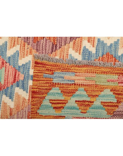 Tappeto Kilim Afghanistan marrone grigio 102x201