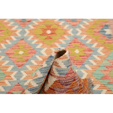 Tappeto Kilim Afghanistan marrone grigio 102x201