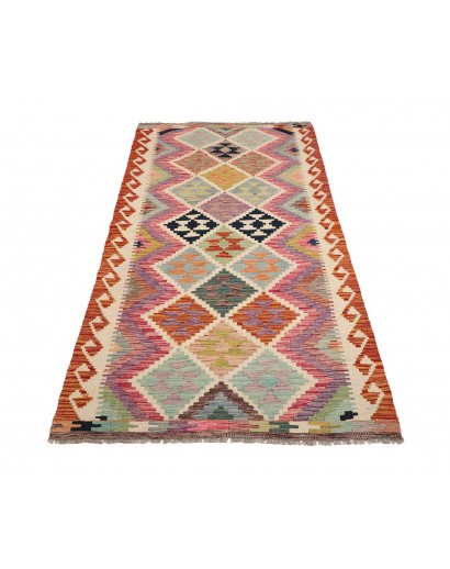 Tappeto Kilim Afghanistan marrone giallo 101x203