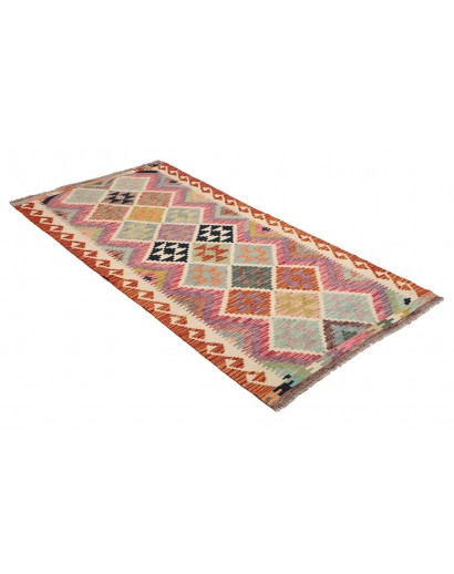 Tappeto Kilim Afghanistan marrone giallo 101x203