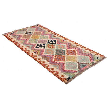 Tappeto Kilim Afghanistan marrone giallo 101x203