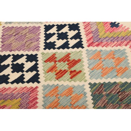 Tappeto Kilim Afghanistan marrone giallo 101x203