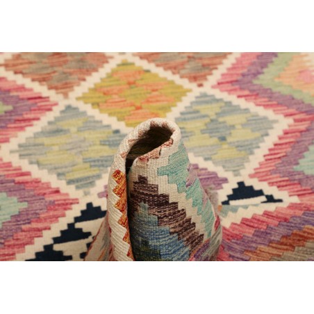 Tappeto Kilim Afghanistan marrone giallo 101x203