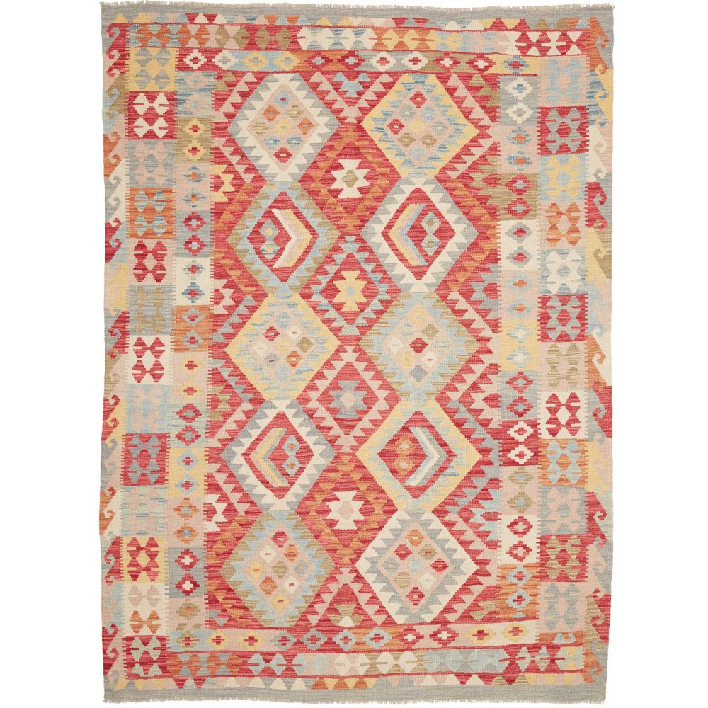 Tappeto Kilim Afghanistan marrone 176x244 Tappeto Kilim Afghanistan marrone 176x244