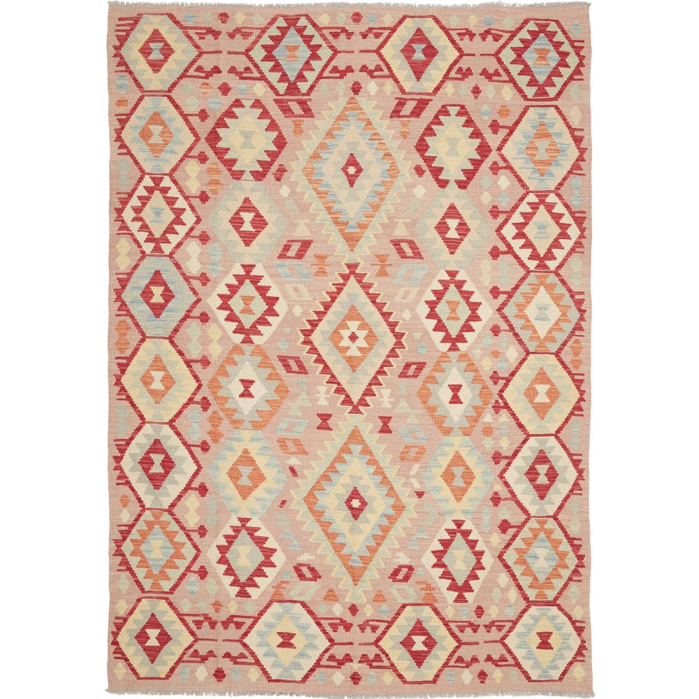Tappeto Kilim Afghanistan marrone 172x241 Tappeto Kilim Afghanistan marrone 172x241