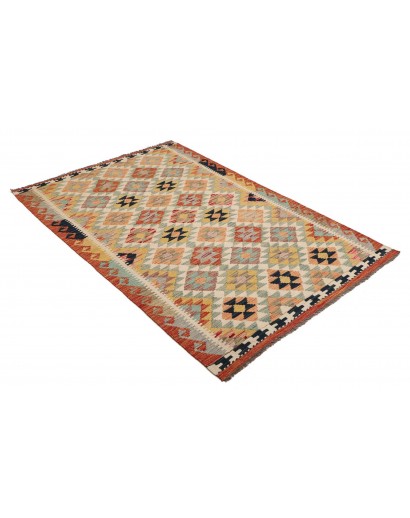 Tappeto Kilim Afghanistan marrone 119x177