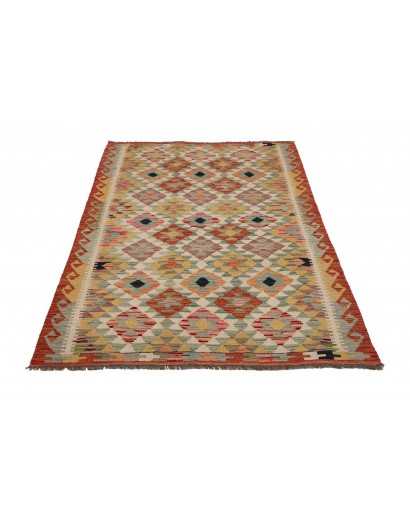 Tappeto Kilim Afghanistan marrone grigio 118x179