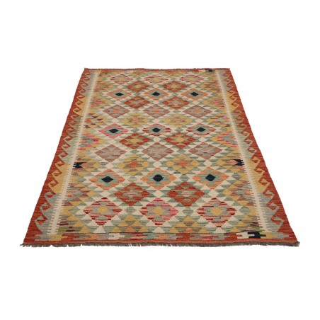 Tappeto Kilim Afghanistan marrone grigio 118x179