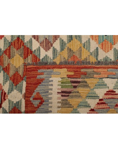 Tappeto Kilim Afghanistan marrone grigio 118x179