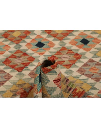Tappeto Kilim Afghanistan marrone grigio 118x179