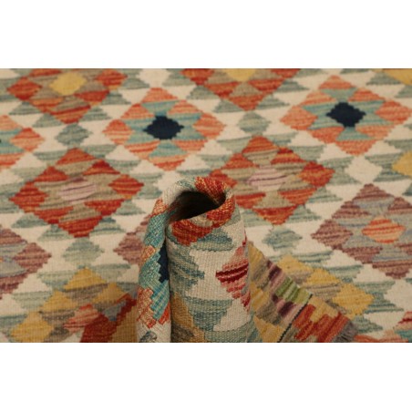 Tappeto Kilim Afghanistan marrone grigio 118x179