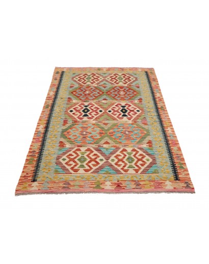 Tappeto Kilim Afghanistan marrone grigio 118x184