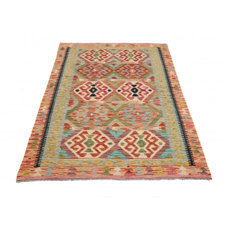Tappeto Kilim Afghanistan marrone grigio 118x184