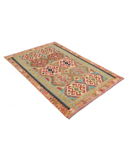 Tappeto Kilim Afghanistan marrone grigio 118x184