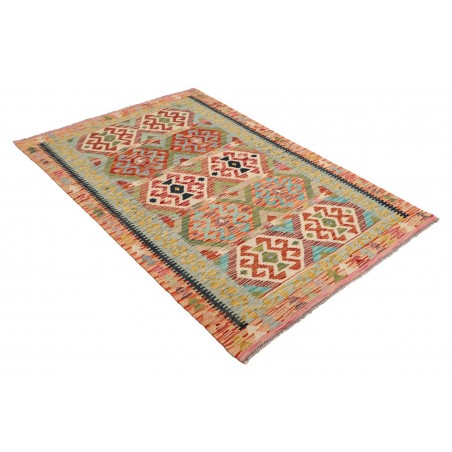 Tappeto Kilim Afghanistan marrone grigio 118x184