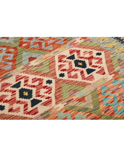 Tappeto Kilim Afghanistan marrone grigio 118x184