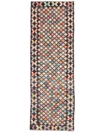 Tappeto Kilim Afghanistan beige grigio 81x237