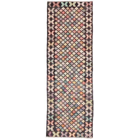 Tappeto Kilim Afghanistan beige grigio 81x237