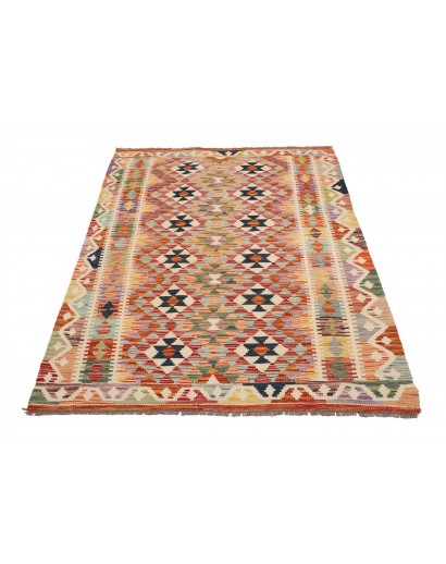 Tappeto Kilim Afghanistan marrone 124x177