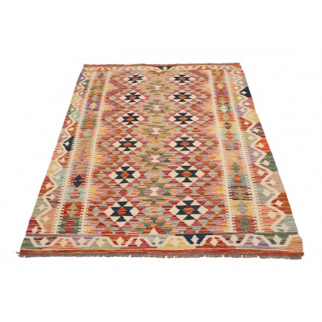 Tappeto Kilim Afghanistan marrone 124x177