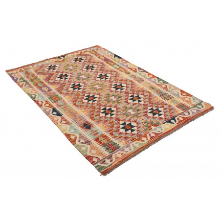 Tappeto Kilim Afghanistan marrone 124x177