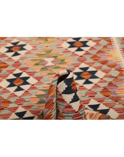 Tappeto Kilim Afghanistan marrone 124x177