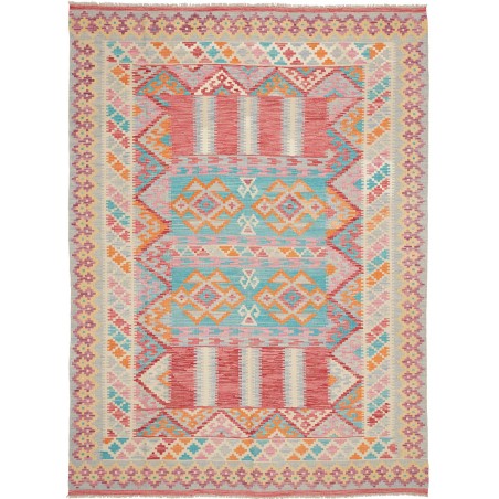 Tappeto Kilim Afghanistan marrone rosso 174x243