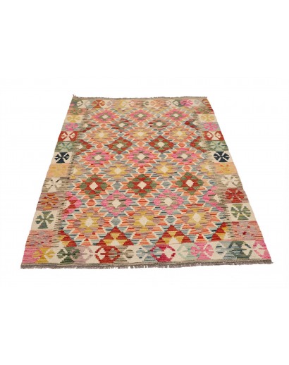 Tappeto Kilim Afghanistan marrone 124x179