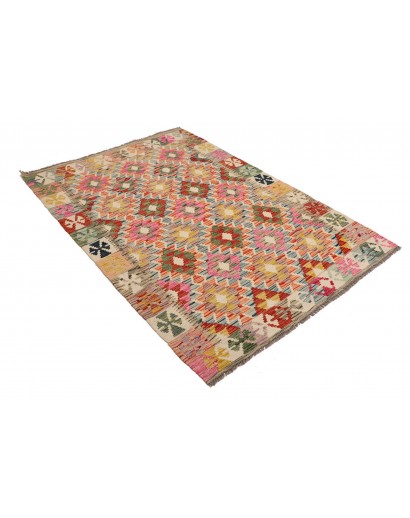 Tappeto Kilim Afghanistan marrone 124x179